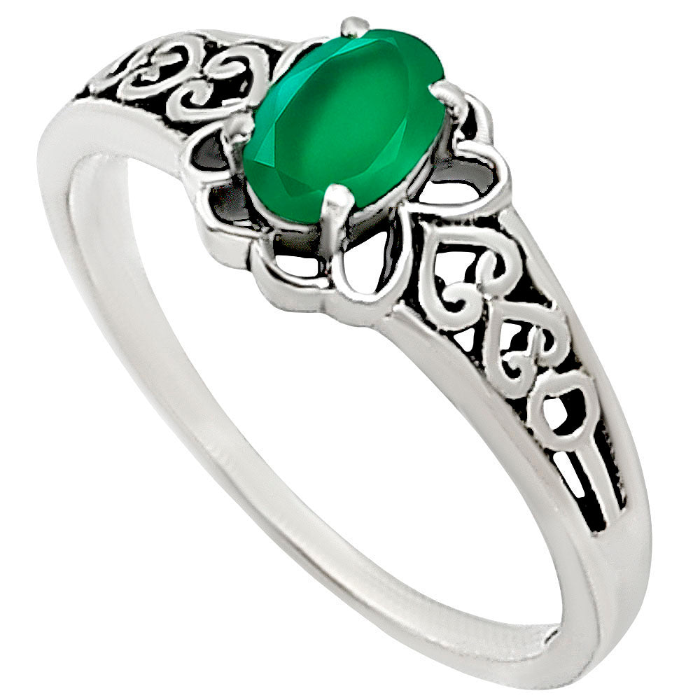 Green Onyx Ring size-7 R-1172 SDR254385