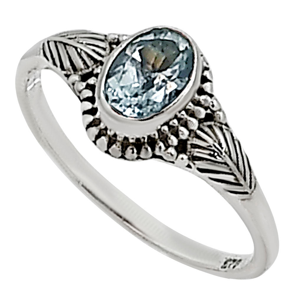 Sky Blue Topaz Ring size-5 R-1403 SDR254415