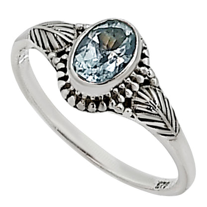 Sky Blue Topaz Ring size-5 R-1403 SDR254415