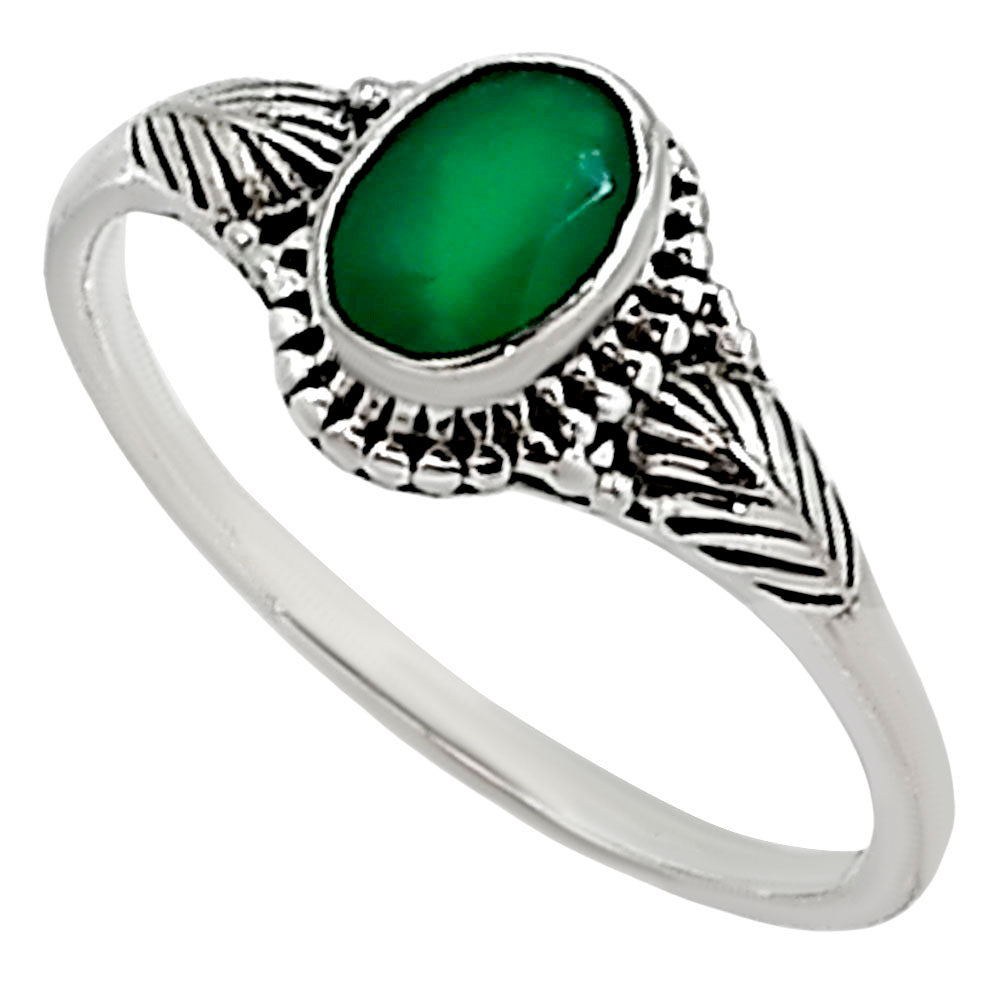 Green Onyx Ring size-6 R-1403 SDR254425