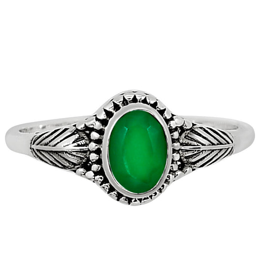 Green Onyx Ring size-8 R-1403 SDR254430
