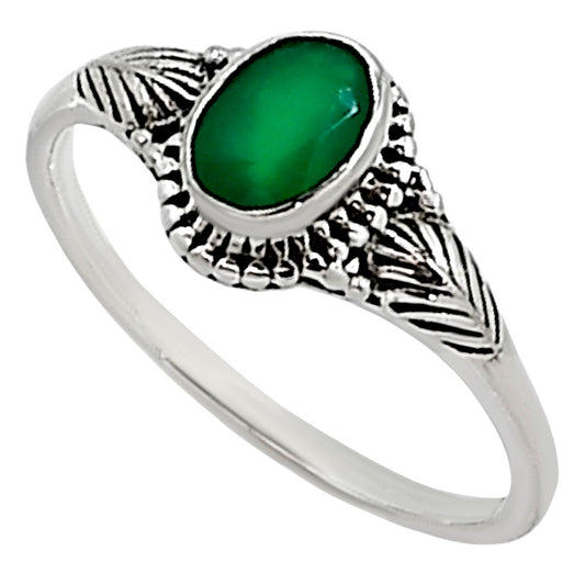 Green Onyx Ring size-8 R-1403 SDR254430