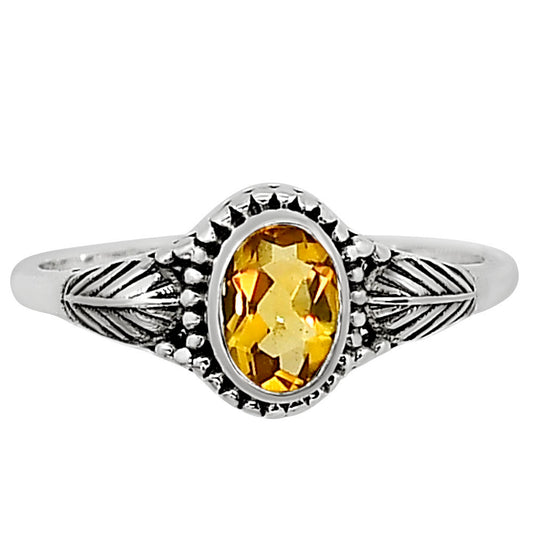 Citrine Ring size-7 R-1403 SDR254447