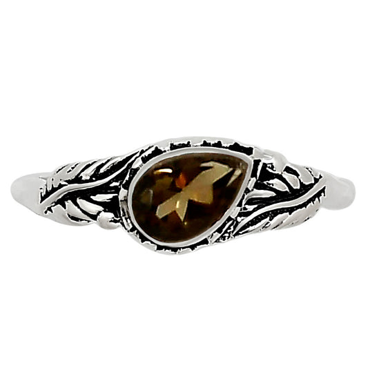 Smoky Quartz Ring size-6 R-1404 SDR254544