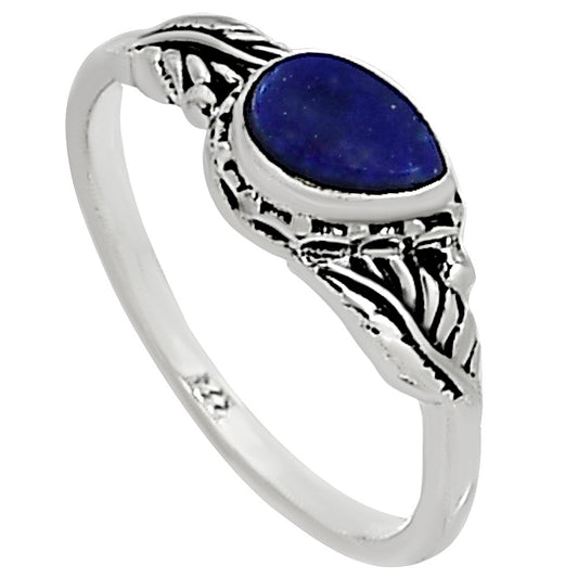 Lapis Lazuli Ring size-5 R-1404 SDR254548