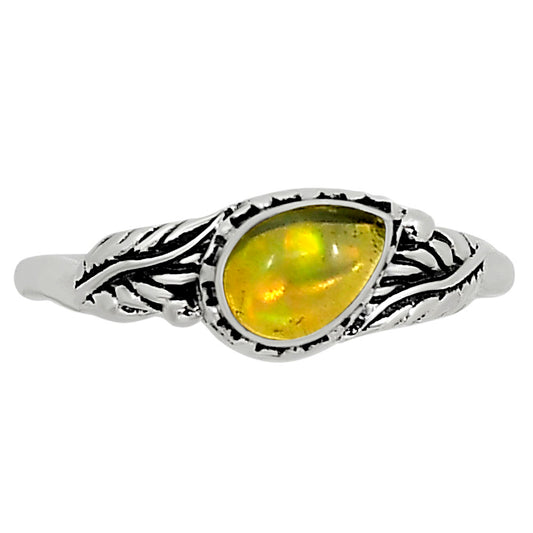 Ethiopian Opal Ring size-6 R-1404 SDR254592