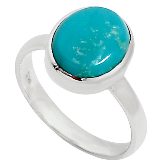 Natural Rare Turquoise Nevada Aztec Mt Ring size-7 R-1001 SDR254601