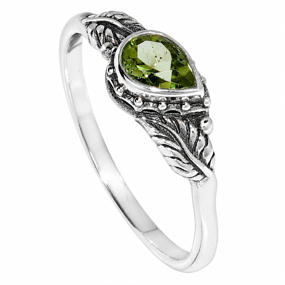 Leaf - Peridot Ring size-8 R-1404 SDR254633
