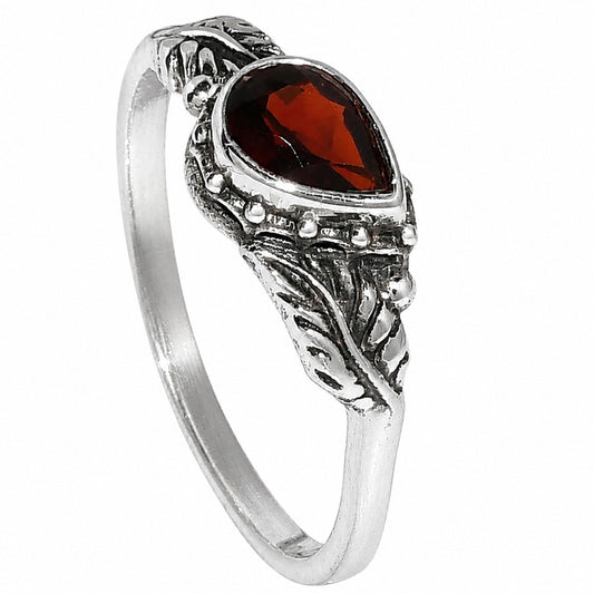 Leaf - Hessonite Garnet Ring size-6 R-1404 SDR254640