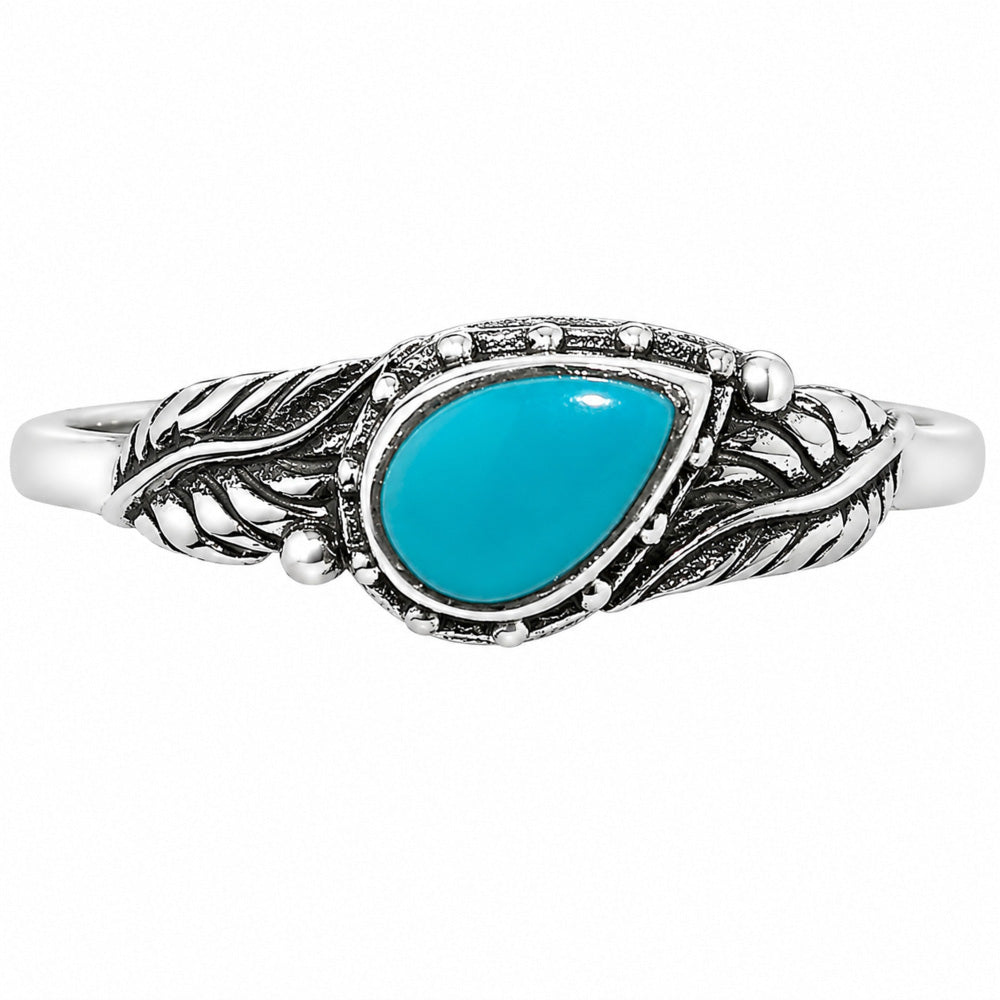 Leaf - Sleeping Beauty Turquoise Ring size-8 R-1404 SDR254656