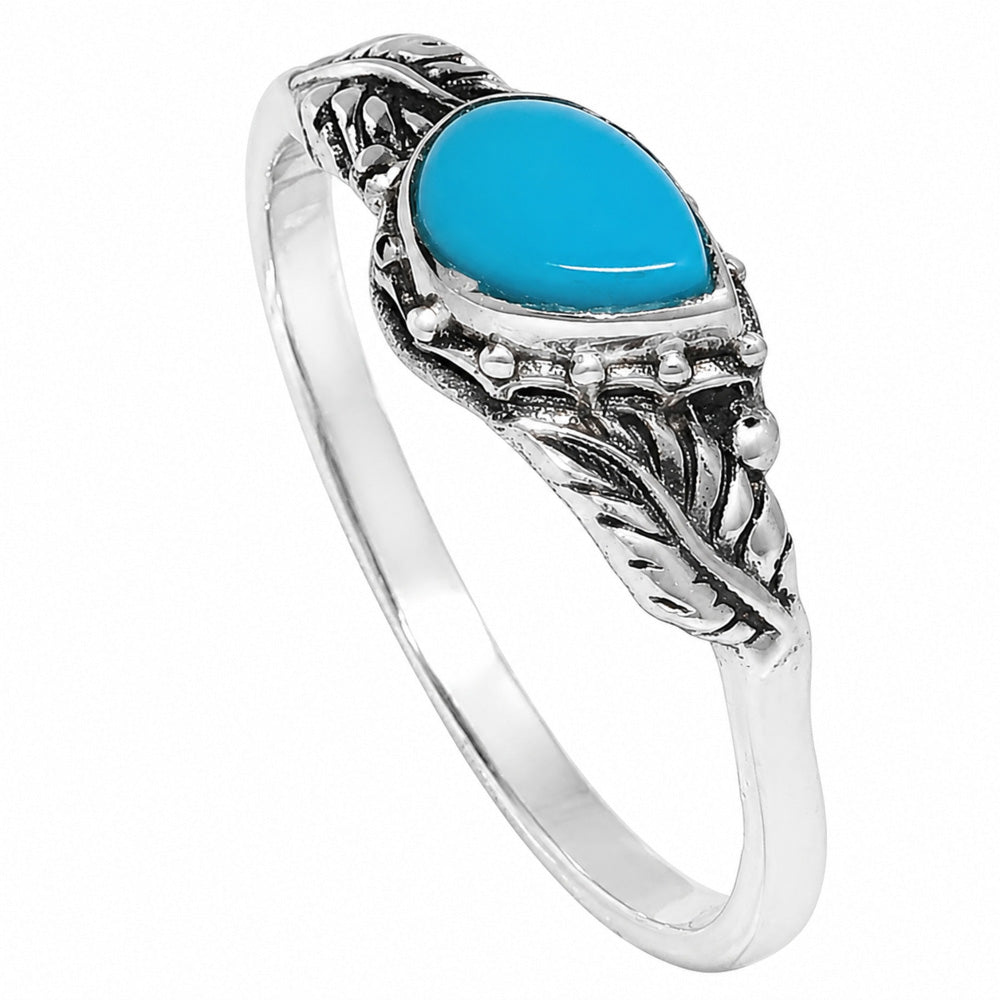 Leaf - Sleeping Beauty Turquoise Ring size-8 R-1404 SDR254656