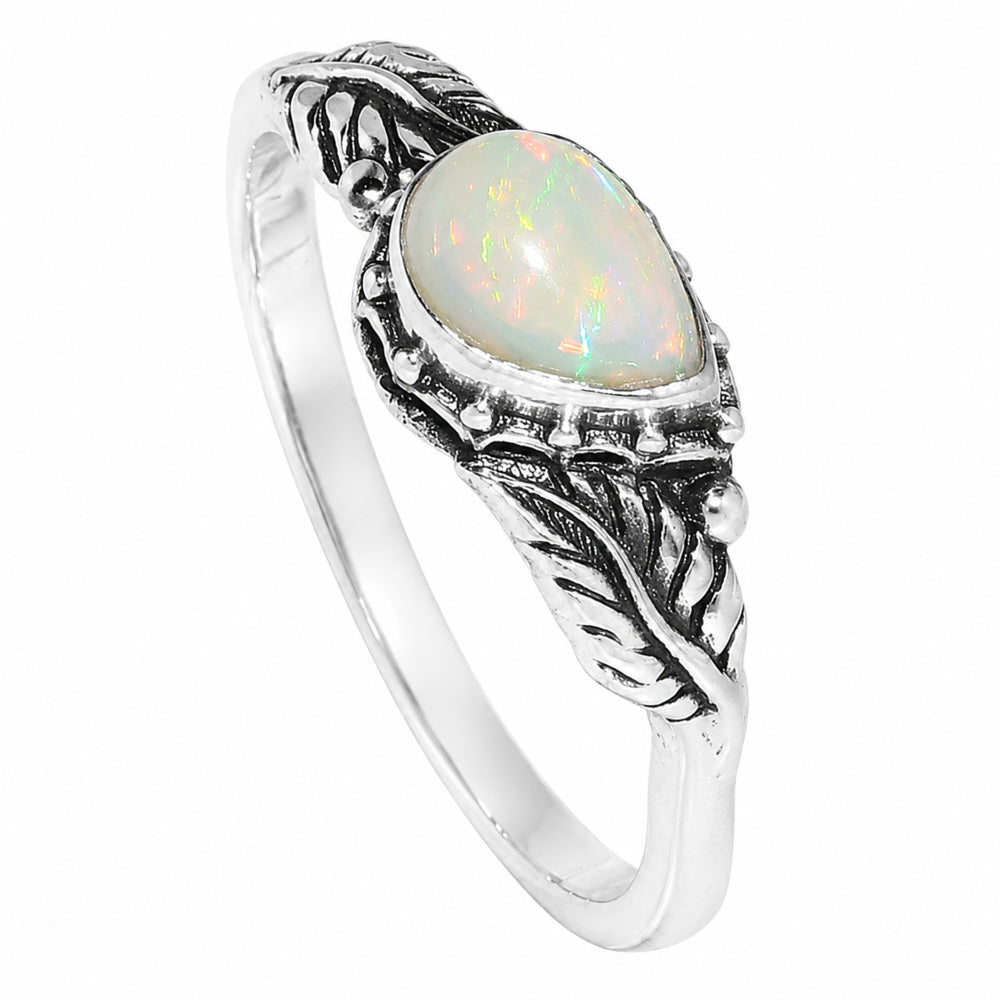 Leaf - Ethiopian Opal Ring size-5 R-1404 SDR254658
