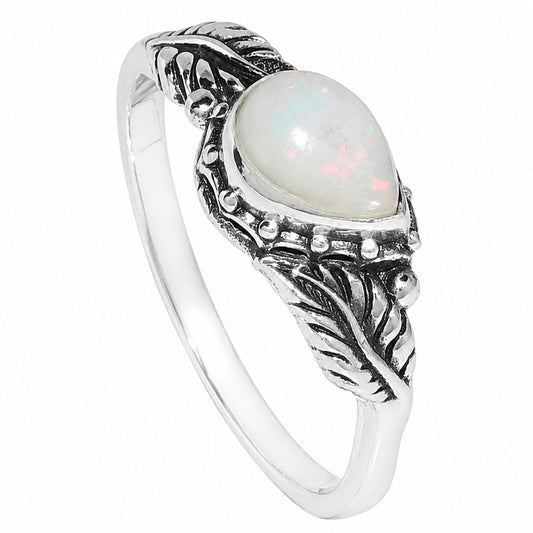 Leaf - Ethiopian Opal Ring size-5 R-1404 SDR254659
