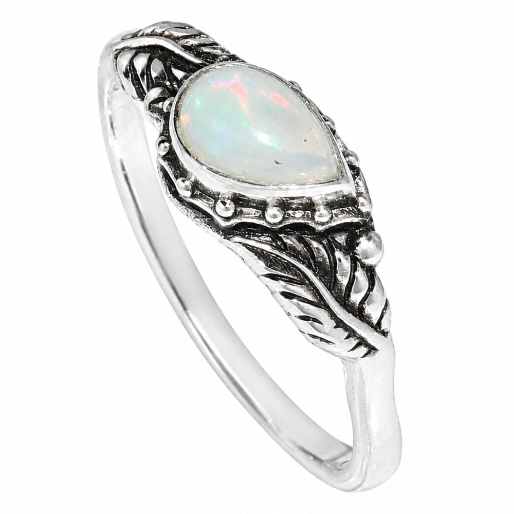 Leaf - Ethiopian Opal Ring size-6 R-1404 SDR254661
