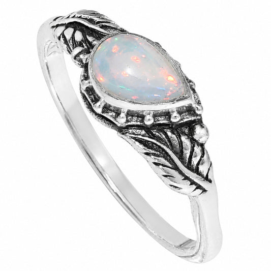 Leaf - Ethiopian Opal Ring size-6 R-1404 SDR254662