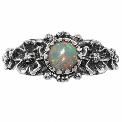 Floral - Ethiopian Opal Ring size-5 R-1292 SDR254719