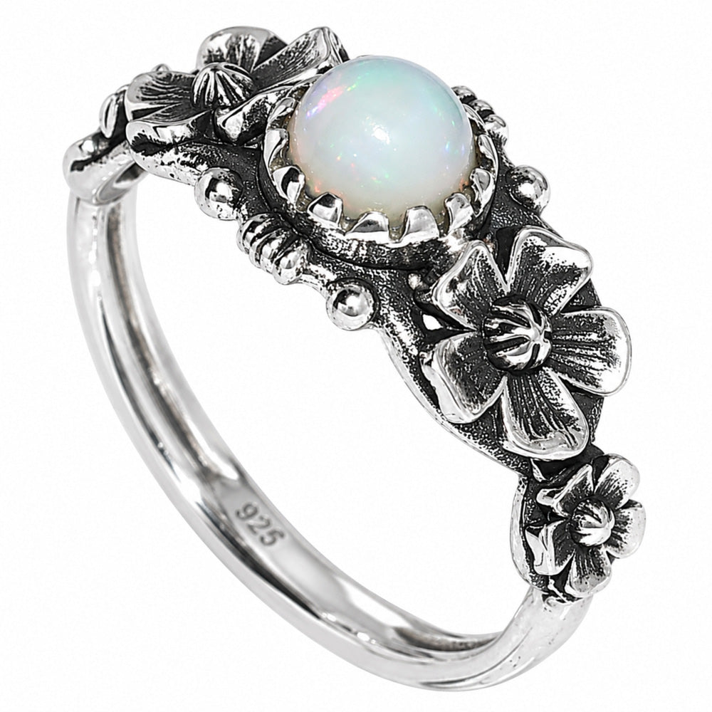 Floral - Ethiopian Opal Ring size-6 R-1292 SDR254721