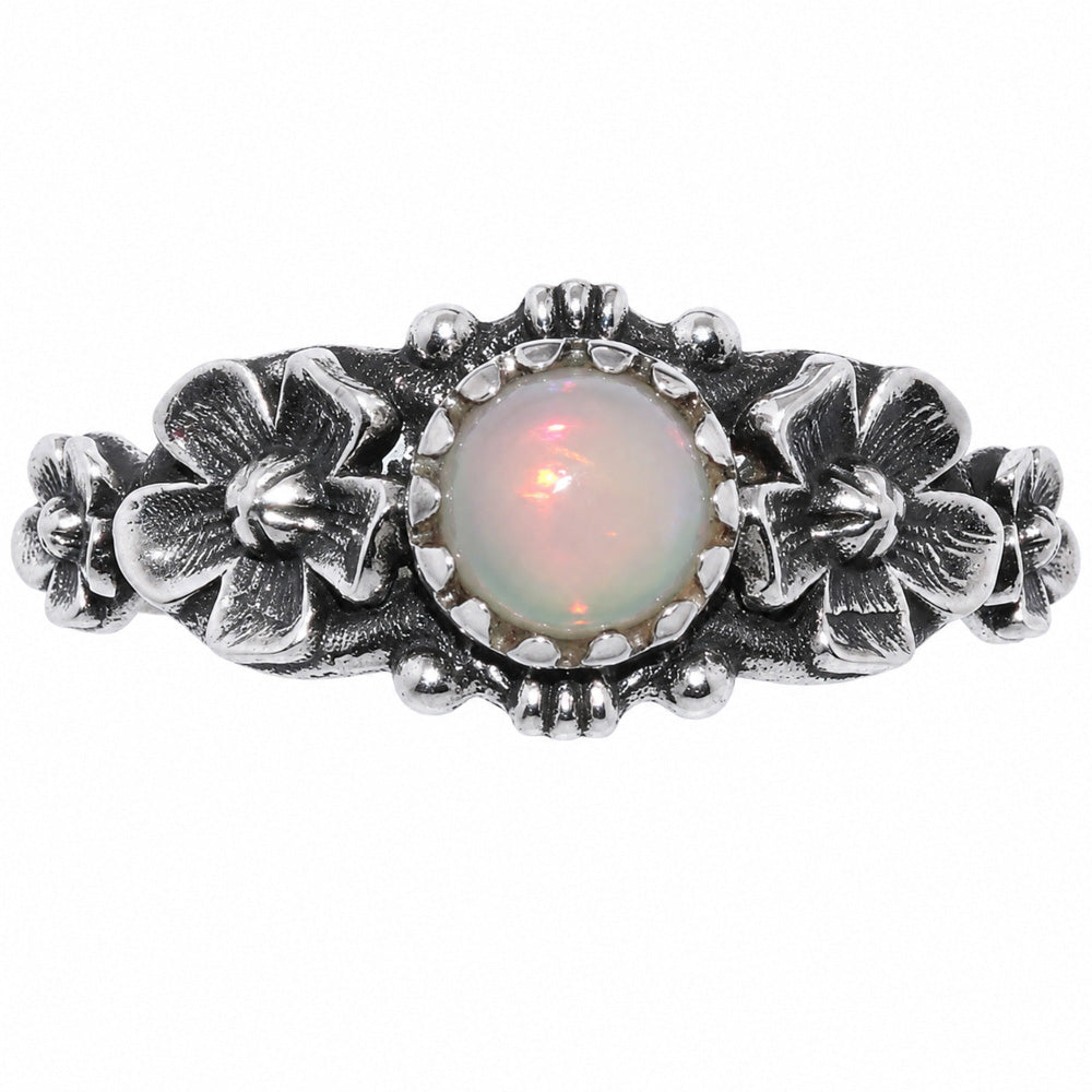 Floral - Ethiopian Opal Ring size-6 R-1292 SDR254721