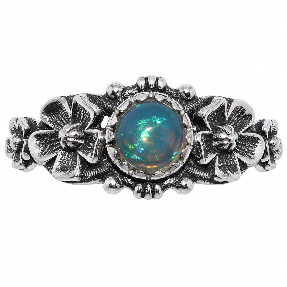 Floral - Ethiopian Opal Ring size-6 R-1292 SDR254724