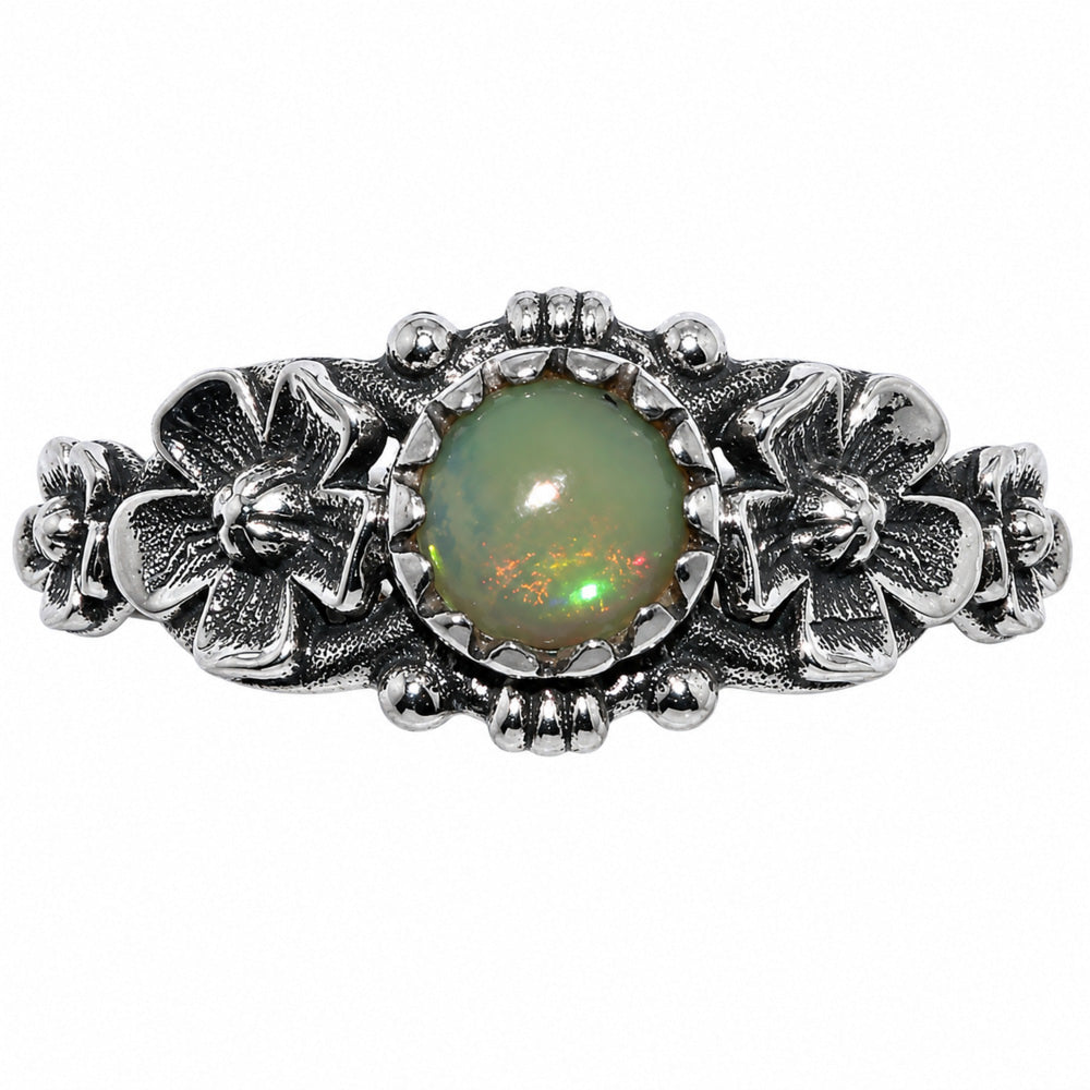 Floral - Ethiopian Opal Ring size-7 R-1292 SDR254727
