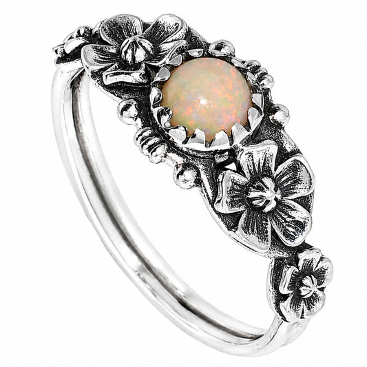 Floral - Ethiopian Opal Ring size-8 R-1292 SDR254729