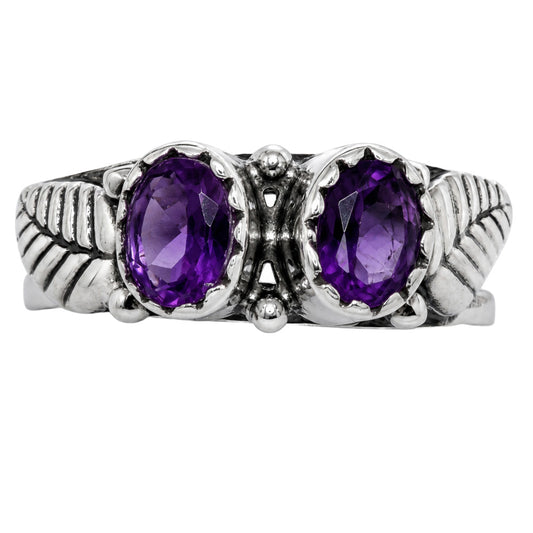 Leaf - Amethyst Ring size-5 R-1791 SDR254733
