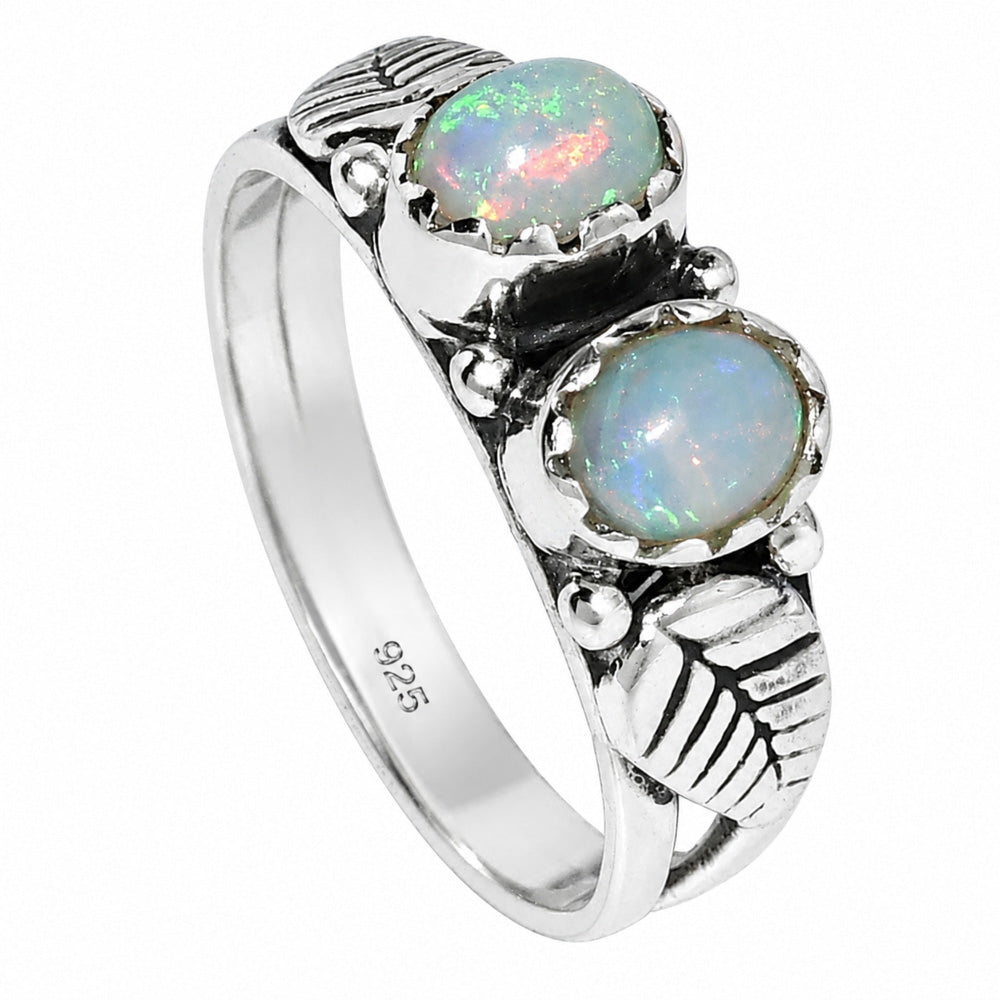 Leaf - Ethiopian Opal Ring size-5 R-1791 SDR254764