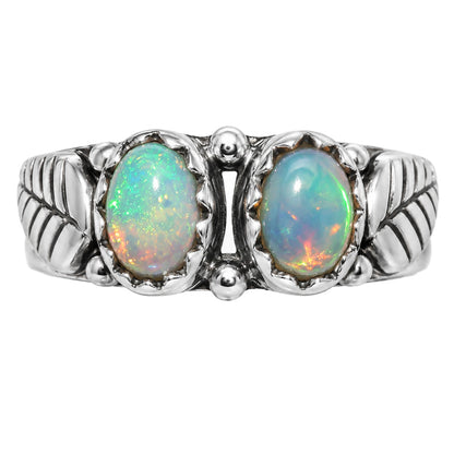 Leaf - Ethiopian Opal Ring size-5 R-1791 SDR254764