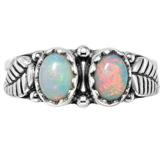 Leaf - Ethiopian Opal Ring size-7 R-1791 SDR254767