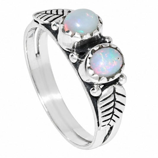 Leaf - Ethiopian Opal Ring size-7 R-1791 SDR254767