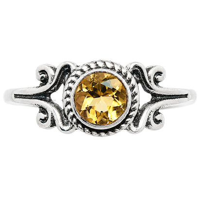 Citrine Ring size-6 R-1358 SDR254788