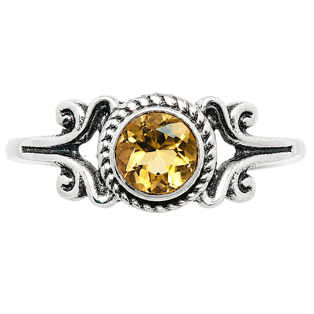 Citrine Ring size-7 R-1358 SDR254790