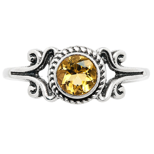 Citrine Ring size-7 R-1358 SDR254792