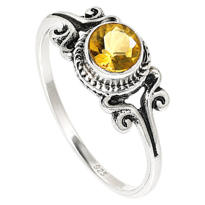 Citrine Ring size-8 R-1358 SDR254795