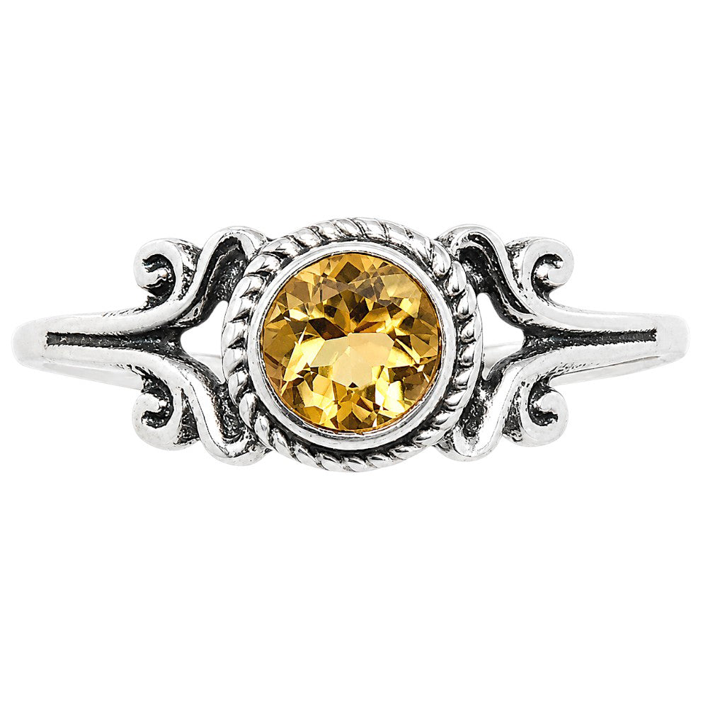 Citrine Ring size-8 R-1358 SDR254795
