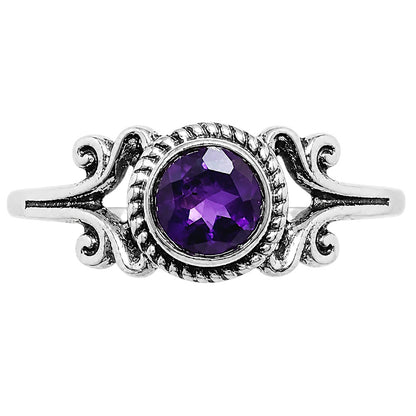 African Amethyst Ring size-5 R-1358 SDR254797