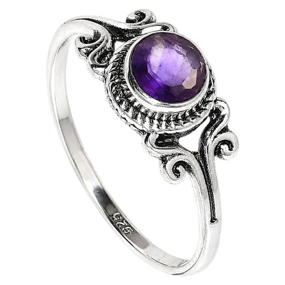 African Amethyst Ring size-6 R-1358 SDR254798