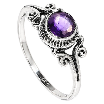 African Amethyst Ring size-7 R-1358 SDR254803