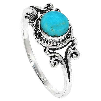 Sleeping Beauty turquoise Ring size-5 R-1358 SDR254807