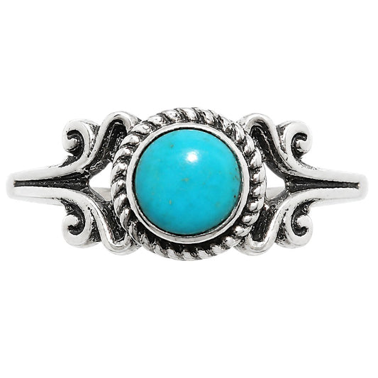 Sleeping Beauty turquoise Ring size-5 R-1358 SDR254808