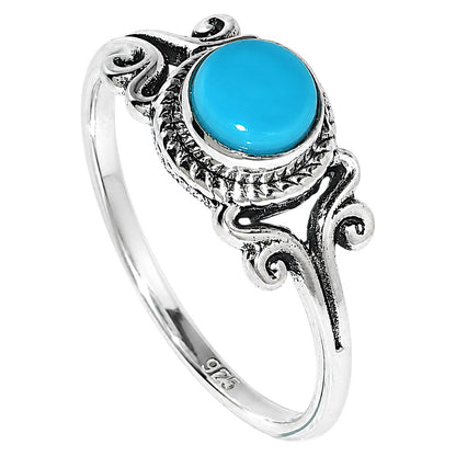 Sleeping Beauty turquoise Ring size-6 R-1358 SDR254812
