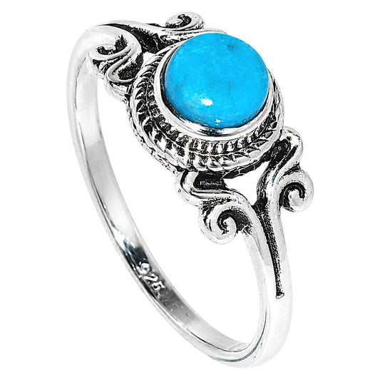Sleeping Beauty turquoise Ring size-7 R-1358 SDR254814
