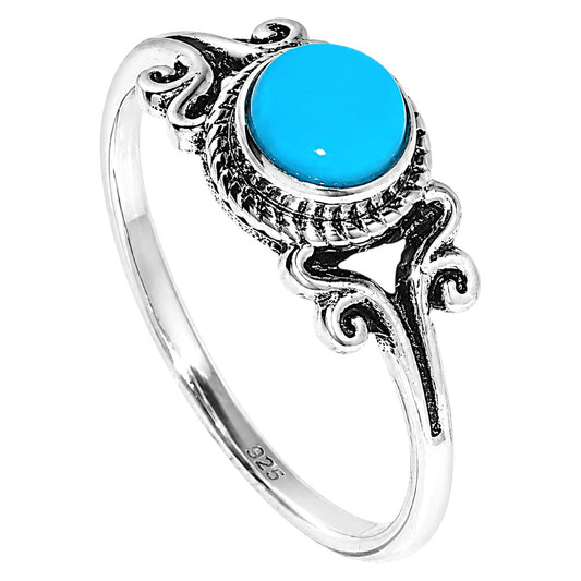 Sleeping Beauty turquoise Ring size-8 R-1358 SDR254817