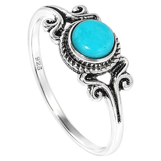 Sleeping Beauty turquoise Ring size-8 R-1358 SDR254818
