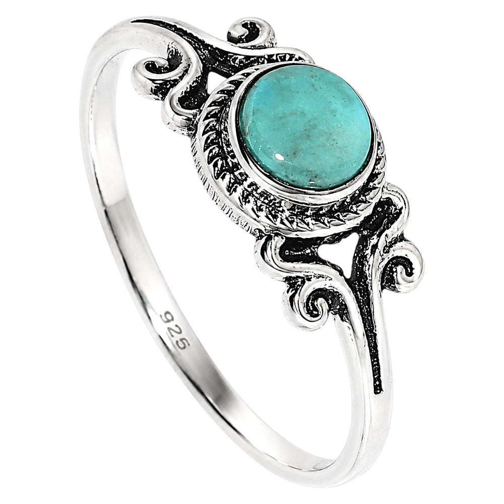 Sleeping Beauty turquoise Ring size-8 R-1358 SDR254819