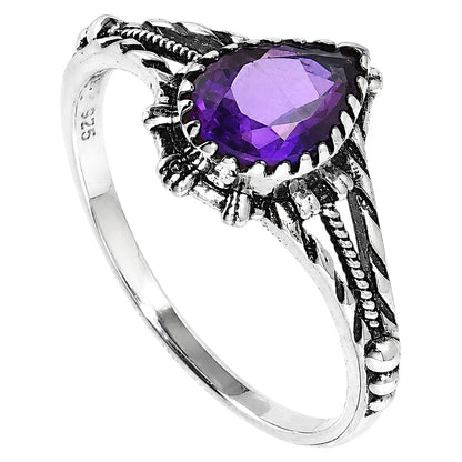 African Amethyst Ring size-7 R-1345 SDR254837