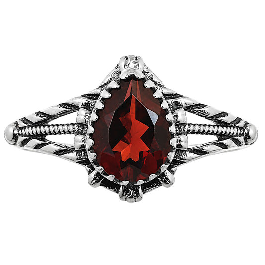 Hessonite Garnet Ring size-8 R-1345 SDR254853