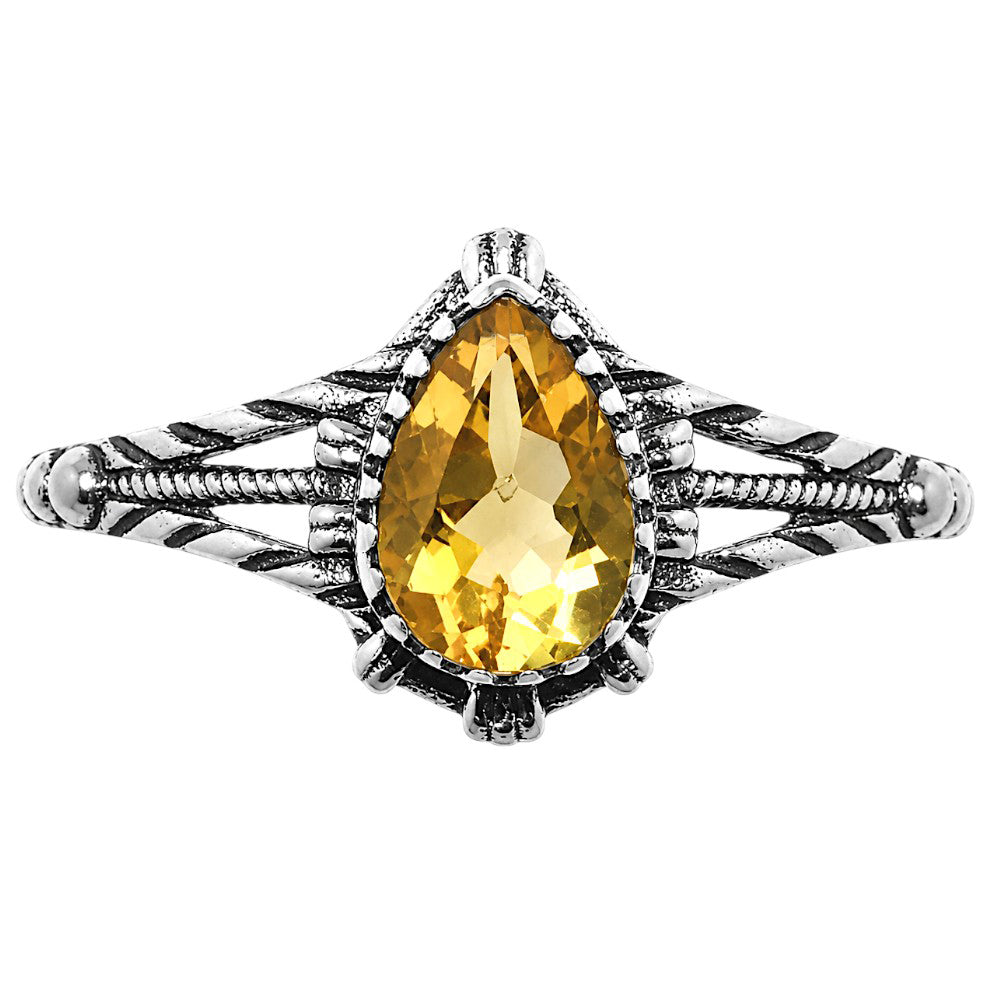 Citrine Ring size-7 R-1345 SDR254861