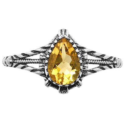 Citrine Ring size-7 R-1345 SDR254861