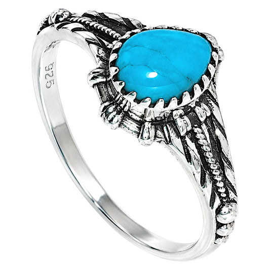Sleeping Beauty turquoise Ring size-5 R-1345 SDR254865
